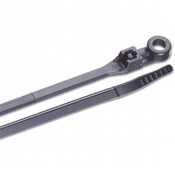 Marinco Cable Tie, 8 in L, Black, Nylon 6/6, 50 lb Strength 199228 - main